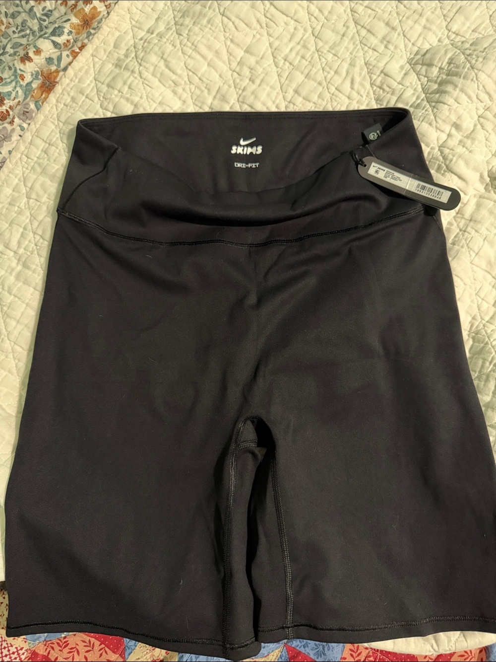 Skims Nike Black Compression Bike Shorts